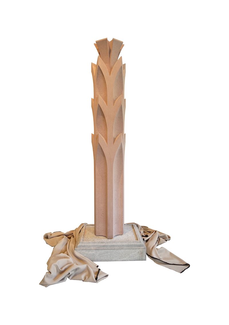 Bernhardt,-Maximilian;-Spitzbogenstele;-DIETENHANER-MAINSANDSTEIN;-LxBxH-30x30x174-cm